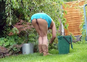 Nude gardener