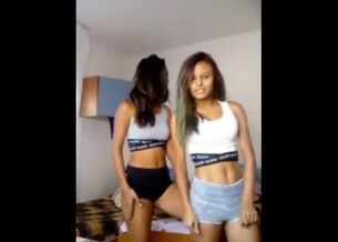 teens dance on webcam
